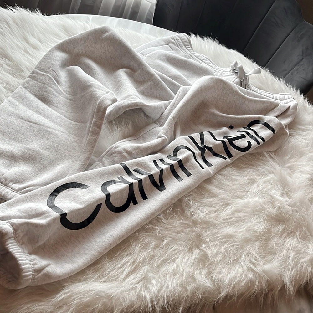 Heather Gray Logo Sweatpants